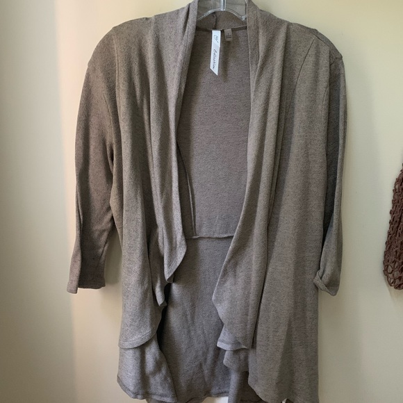 NY Collection Waterfall Cardigan - Picture 2 of 10